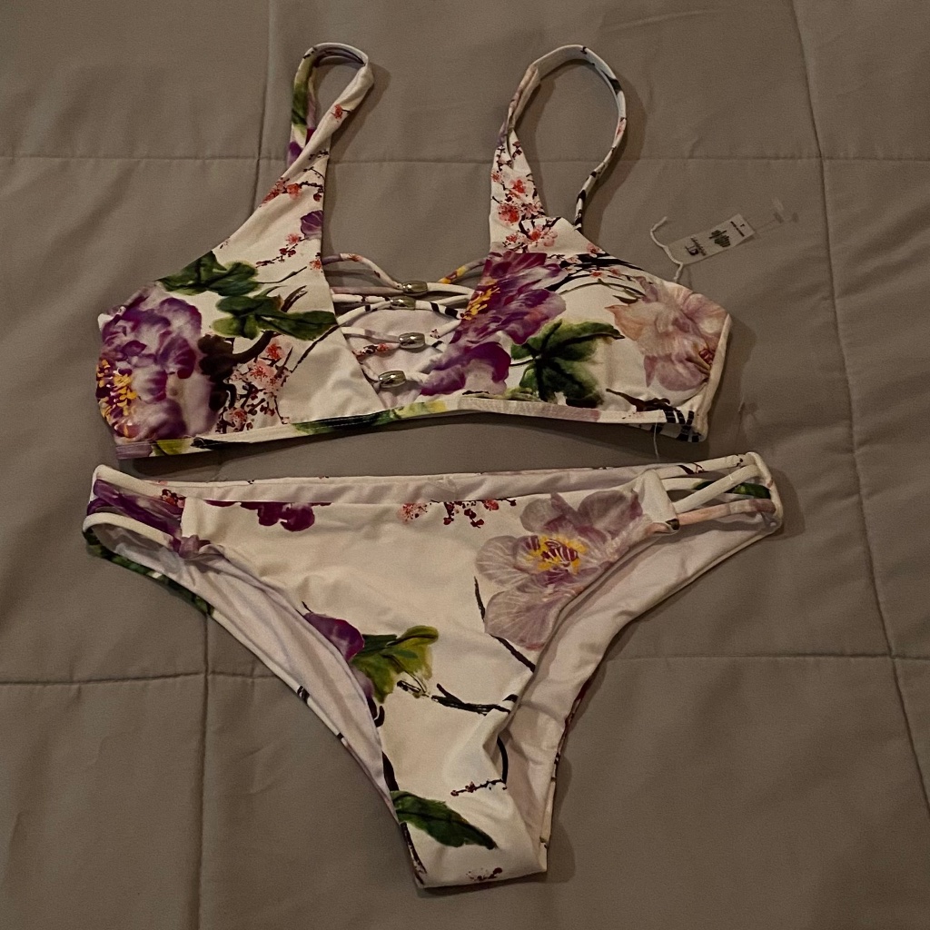 Tinibikini Vibrant Floral Bikini Set Size L